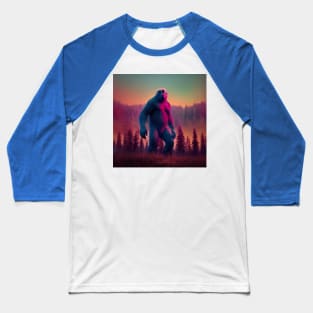 Dope Sasquatch in Nature Baseball T-Shirt